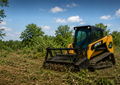 Forestry Mulching, brush control, bushhog services, bushhogging, vegetation control, fence clearing, Grapple services