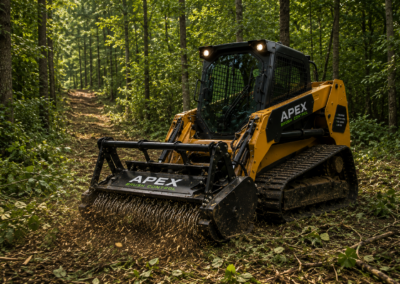 Forestry Mulching, brush control, bushhog services, bushhogging, vegetation control, fence clearing, Grapple services
